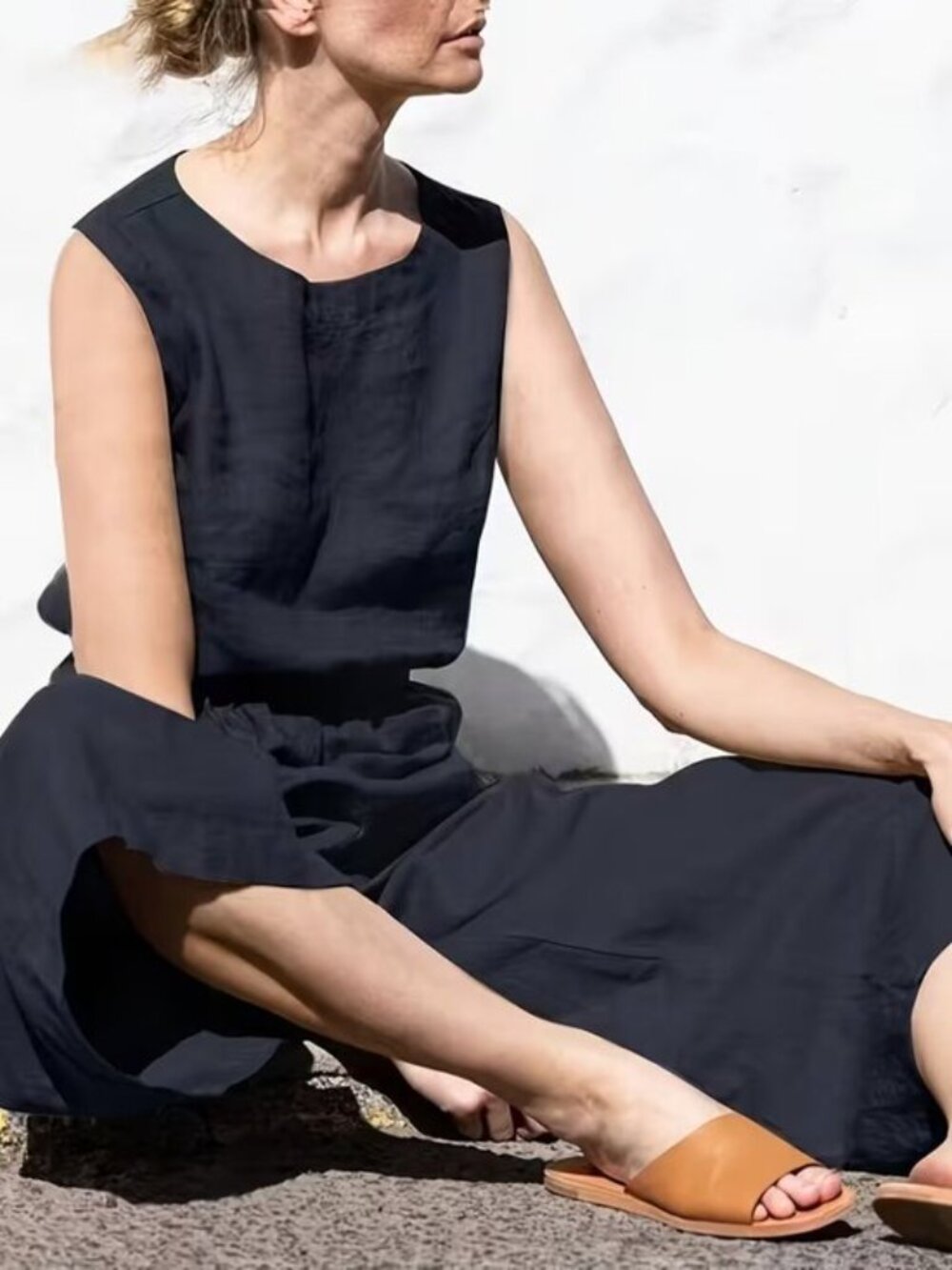 Loose Fitting Wide Leg Smoke & Ashes Jumpsuit Black - Picture 4 of 5